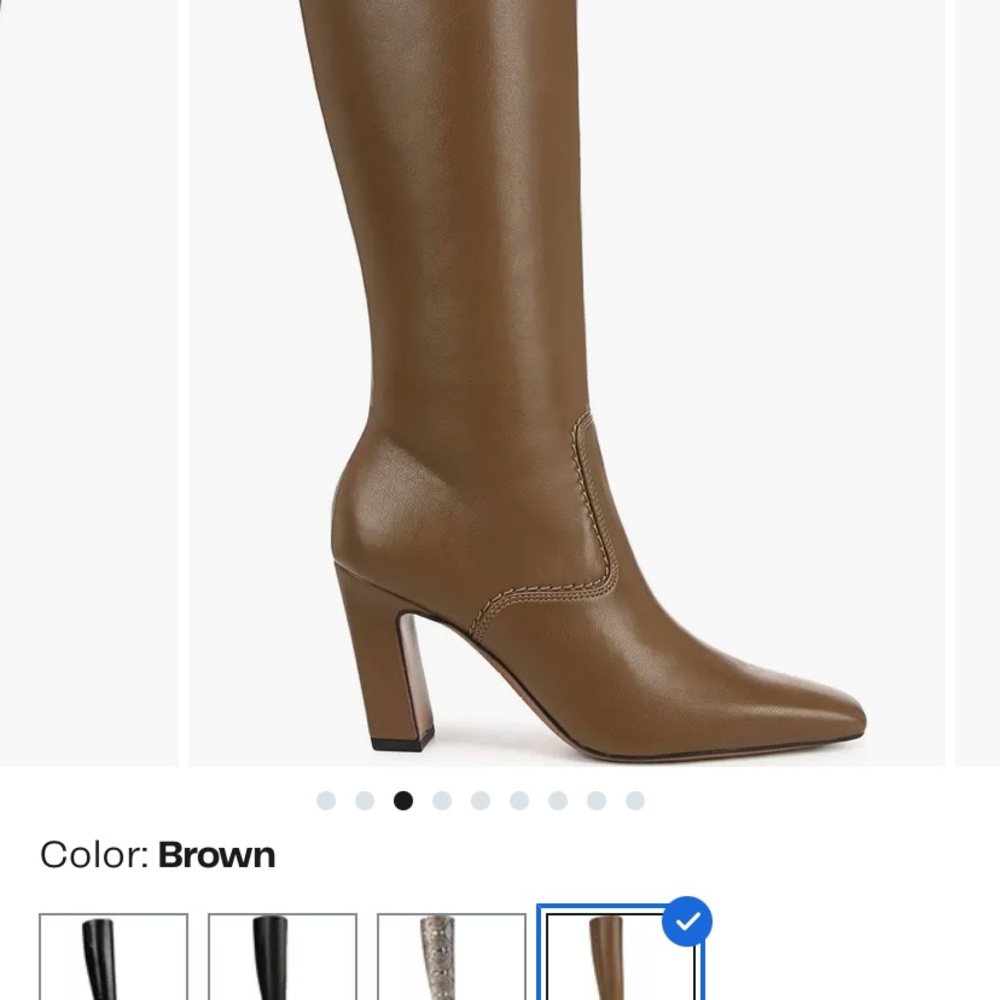 ❤️💕NWT Franco Sarto Brown Heeled Boots - Picture 2 of 8
